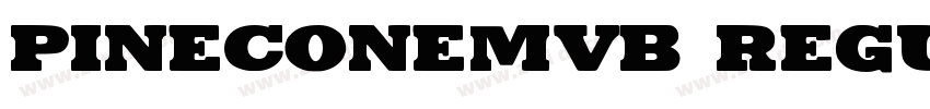 PineconeMVB Regular字体转换